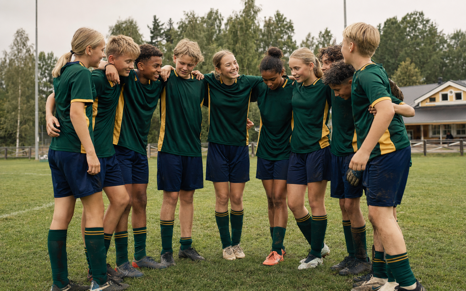 Ungdomslag samlat efter match